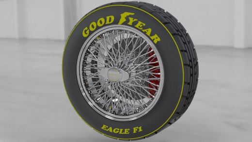 捷豹轮圈和轮胎。加上刹车盘和brembo卡钳缩略图